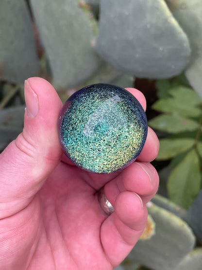 Blue Gold Galaxy Cane