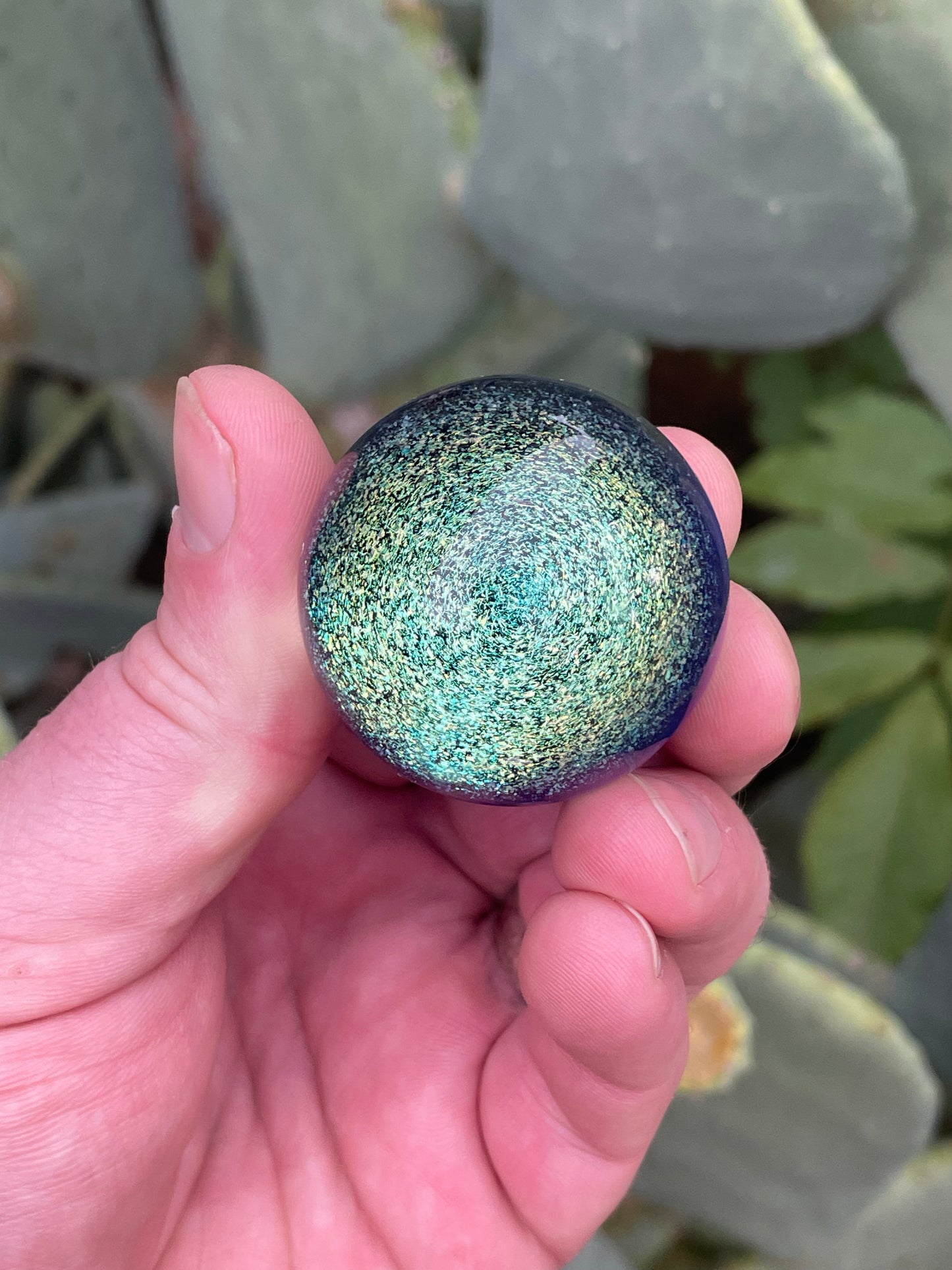 Blue Gold Galaxy Cane