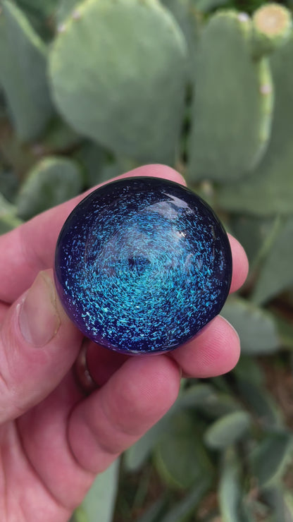 Silver Blue Galaxy Cane